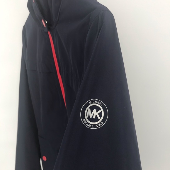 Michael Kors blue Hooded Jacket W/ drawstrings - Picture 6 of 8